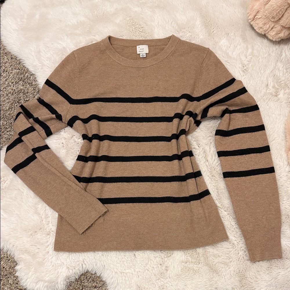 A New Day Tan Sweater
